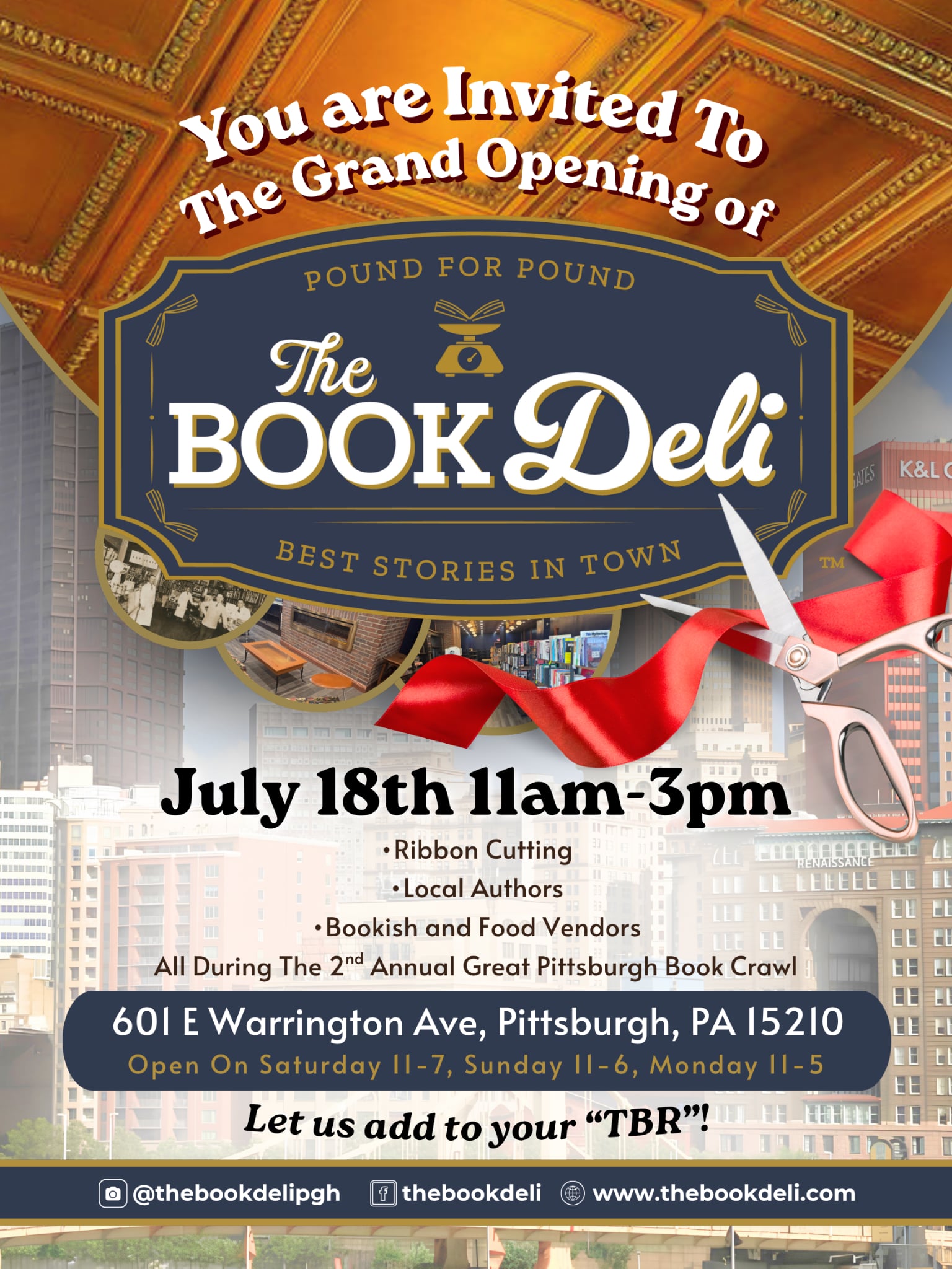 The Book Deli Grand Opening, July 18th 11am-3pm